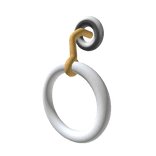 (BACK) Doll Pull String in White 3.0