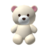Back Teddy Bear White