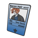 Bacon Hair Trading Card