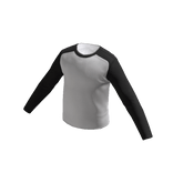 Baseball Long Sleeve - B&W