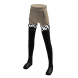 ✅ Beige short brown cute emo goth y2k warmer black