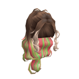 Bella's Watermelon Streaks High Ponytail!🍉