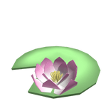 Big Cute Lily Pad with Flower