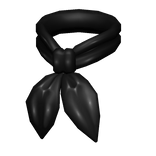 Black 70s Neck Scarf