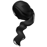 Black aesthetic side ponytail