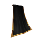 Black & Gold Emperor Collar Cape