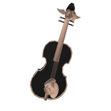 Black & Gold Flower Cello