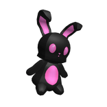 Black & Pink Bunny Plush