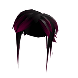 Black and Pink Drama Hair