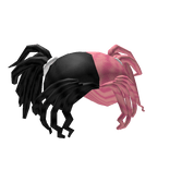 Black & Pink Split Dye locs
