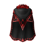 Black and Red Royal Cape