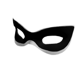 Black and White Domino Mask