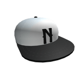 Black and White Fitted Cap