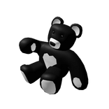 Black and White Heart Bear