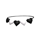 Black & White Hearts Necklace