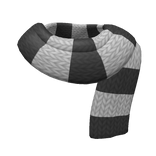 Black and White Knit Scarf (1.0)