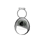 Black and White Pinned Tamagatchi