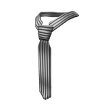 Black & White Striped Tie (3.0)