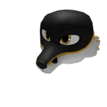 Black & Yellow Fox Head