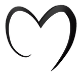 Black Anime Heart Ahoge/Cowlick