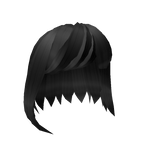 Black Anime Short Hair With Bangs