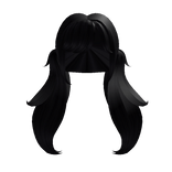 Black Anime Side Pigtails