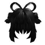 Black Anime Yokai Princess Hair