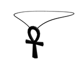 Black Ankh Necklace