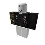 Black Bape Shark Jacket w/ Camo Shirt