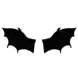Black Bat Back Wings