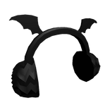 Black Bat Wing Earmuffs