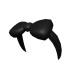 Black Bow-Headband