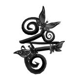 Black Butterfly Armband
