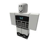 Black Butterfly Crop w/ Plaid Skirt