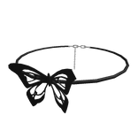 Black Butterfly Necklace