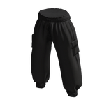 Black Cargo Joggers