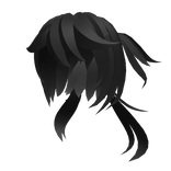 Black Cheerful Anime Hair