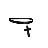 Black Choker w/ Cross