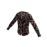 Black Christmas Pajama Top