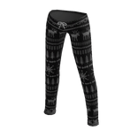 Black Christmas Patterned Pajama Bottoms