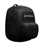 Black Comically Large Backpack (No Straps)