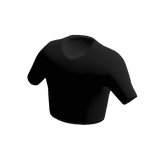 Black Crop Top T-Shirt