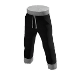 Black Cropped Jogging Pants