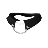 Black Cross Chain Collar 1.0