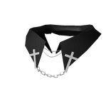 Black Cross Chain Collar 3.0