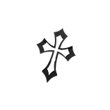 Black Cross Hairclip