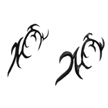 Black Cyber Sigil Head Wings