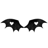 Black Delicate Bat Wings
