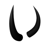 Black Demonic Horns