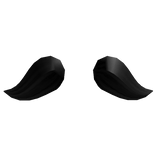 Black Droopy Ear-Shaped Hair Attachment